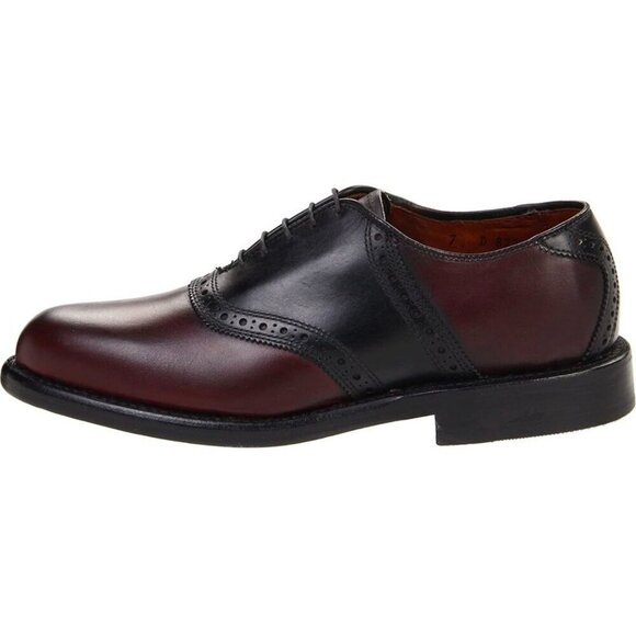 Allen Edmonds Shelton Saddle Oxfords - Black & Burgundy - Size 10.5​​ - Picture 12 of 14